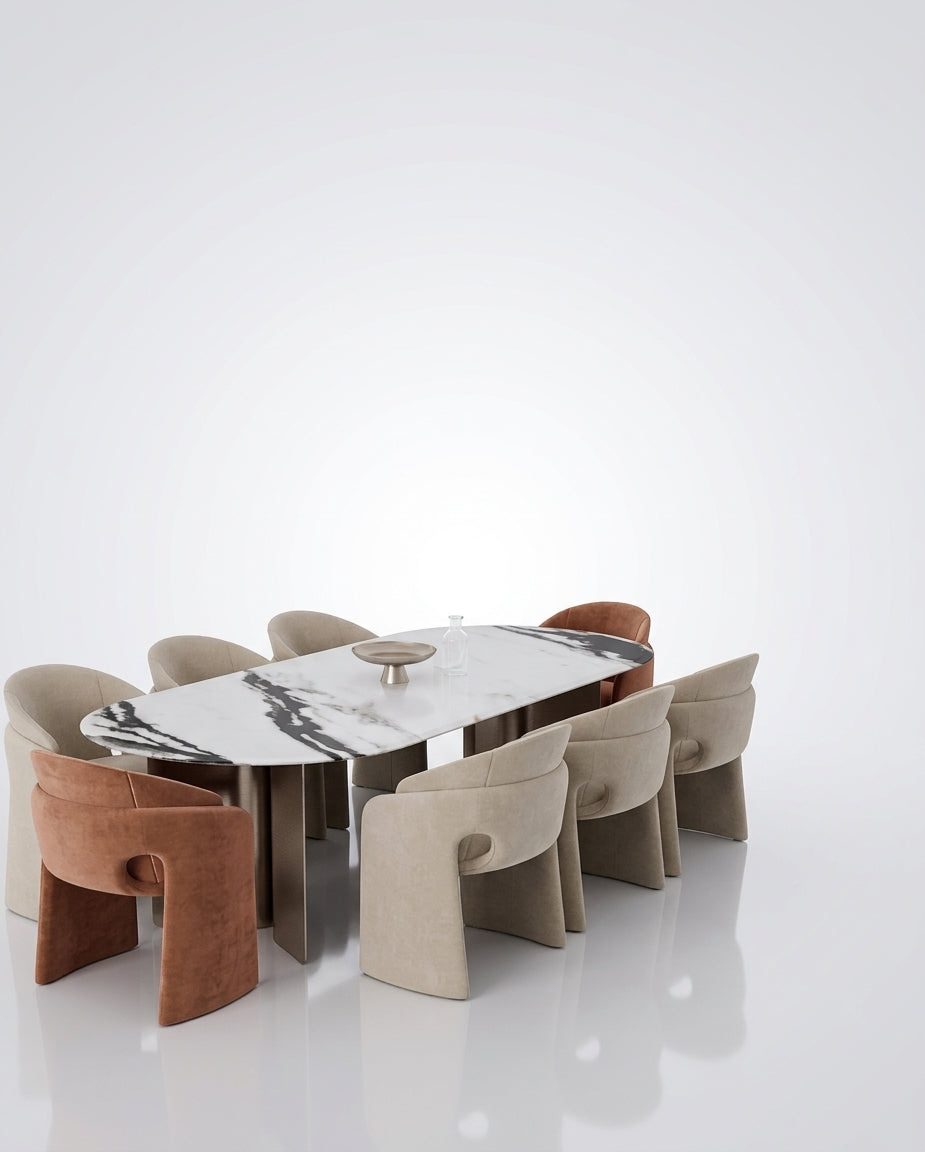 Aura Oval Calacatta