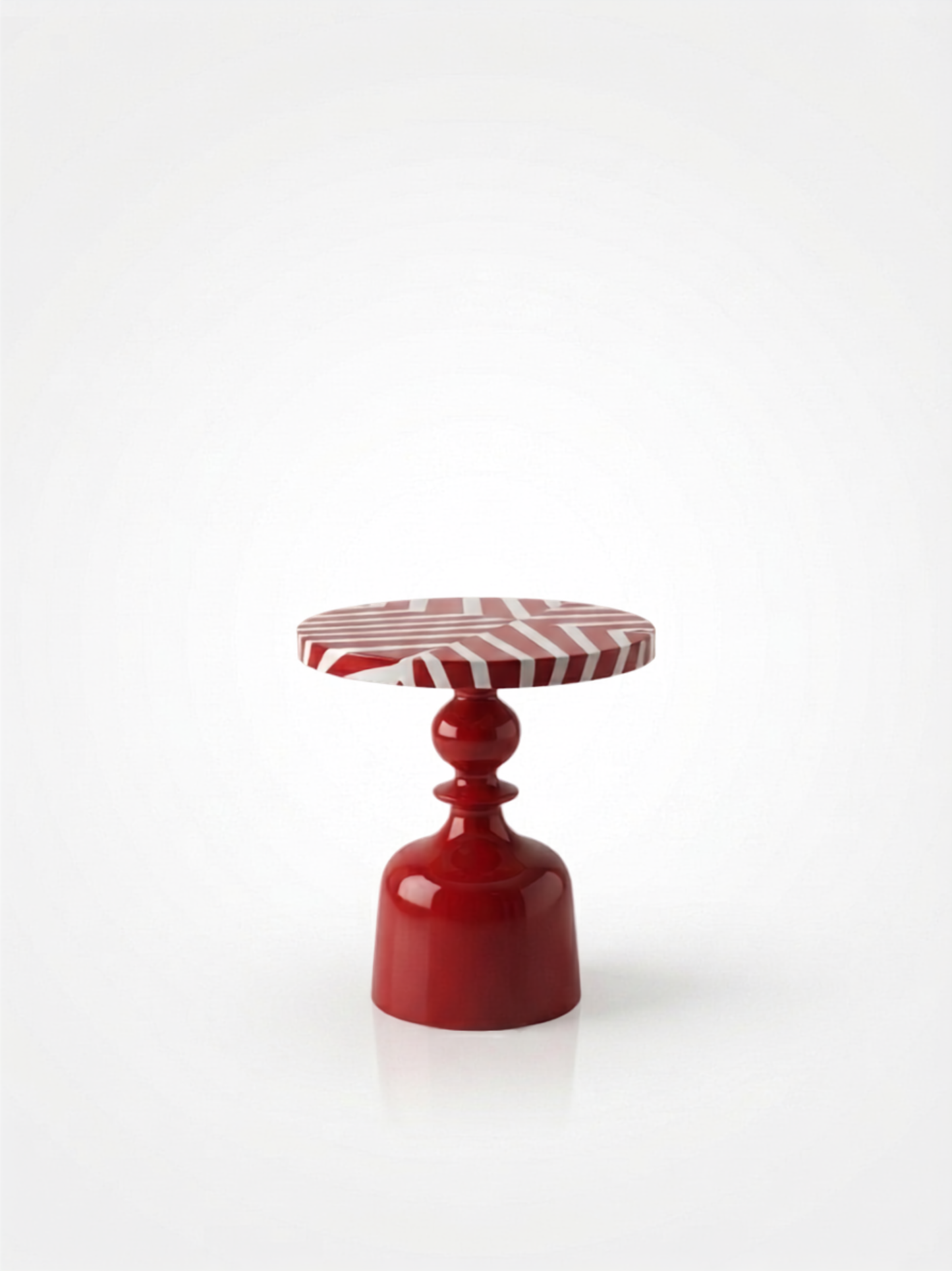 Ruby Chevron Pedestal Side