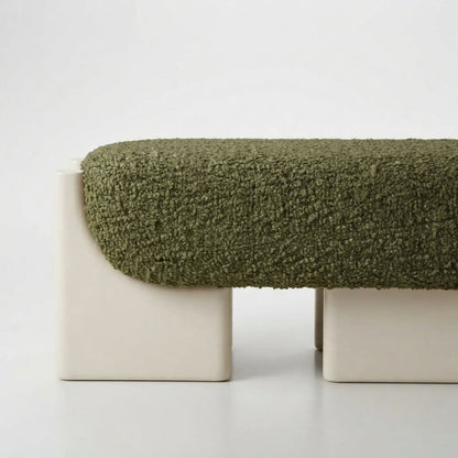 Olive Green Bouclé