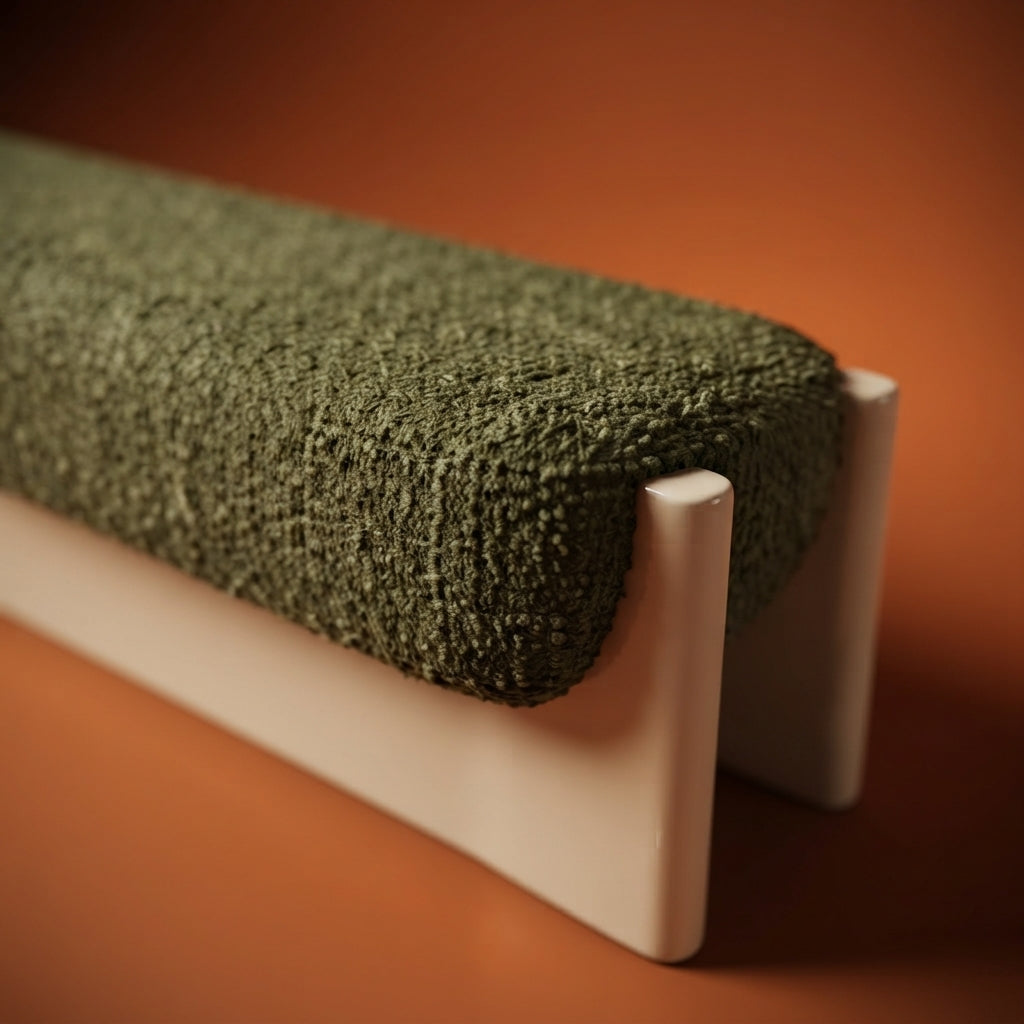 Olive Green Bouclé