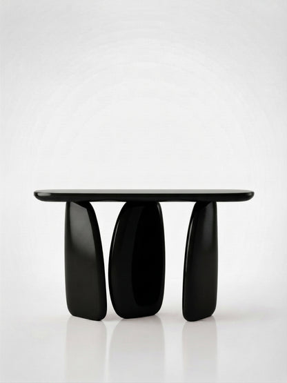 Modern Sculptural Red Console