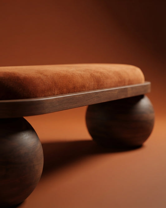 Sphere-Base Modern Upholstered