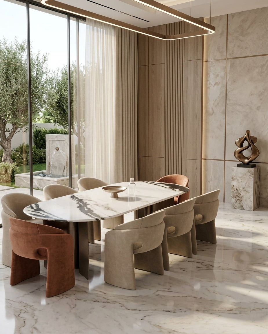 Aura Oval Calacatta