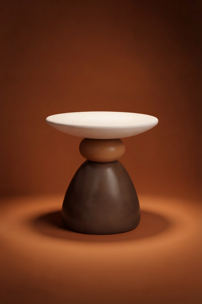 Sculptural Curved Pedestal Side