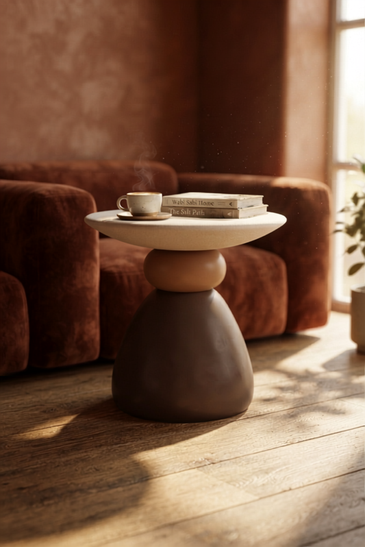 Sculptural Curved Pedestal Side