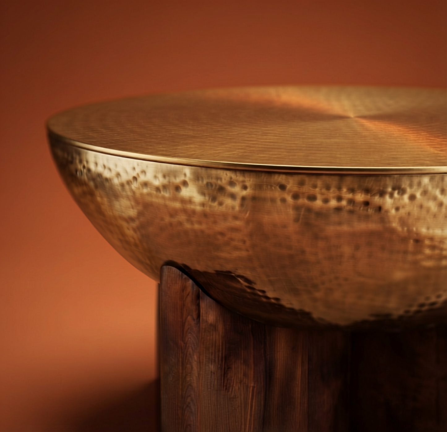 Gold Hammered Bowl