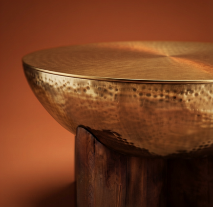 Gold Hammered Bowl