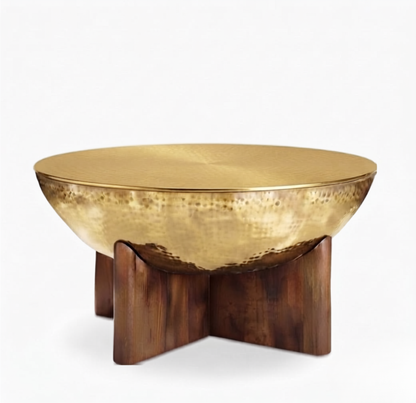 Gold Hammered Bowl