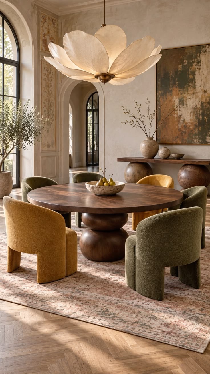 Large Floral Chandelier